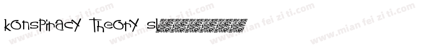 konspiracy Theory sl字体转换